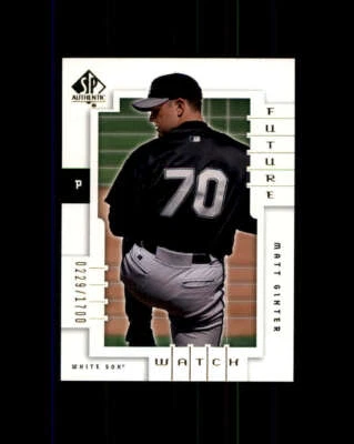 2000 SP Authentic #161 Matt Ginter FW RC 1700 (ref 165493) - Image 1 of 2