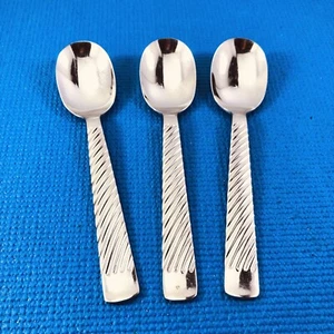 3 - Yamazaki REGALIA Linee Lucide Acciaio Inox 18/8 Giappone Posate CUCCHIAI ZUPPA OVALE - Foto 1 di 5