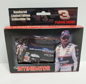 Dale Earnhardt Sr. Playing Cards (2 decks) in Collectible Tin NASCAR 2000 NEW - Picture 1 of 8