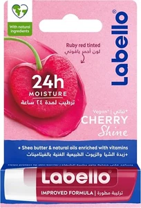 New Labello Lip Balm, Moisturising Lip Care, Cherry Shine 4.8g Free Shipping - Picture 1 of 9