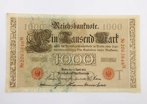 Reichsbanknote 1000 Mark / Reichsmark 21. April 1910 / Nr.2063848 M - Bild 1 von 2