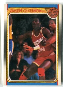 1988-89 Fleer Akeem (Hakeem) Olajuwon All-Star Team #126 HOF HOUSTON ROCKETS - Foto 1 di 1