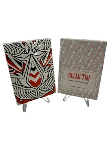 Playing Cards Hello Tiki V1 White Set (W1/W2) Montenzi, Limited Ed DH-8004 - Picture 1 of 14