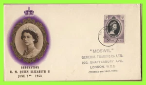 St Helena 1953 QEII Coronation on BPA First Day Cover - Picture 1 of 1