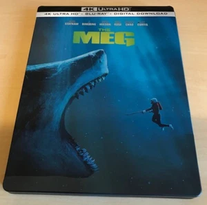 THE MEG, JASON STATHAM 4K UHD & REGION FREE BLU RAY 2 DISK STEELBOOK WITH J CARD - Picture 1 of 14
