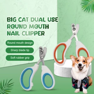 Cat Nail Clippers Safe Professional Pet Paw Trimmer Pet Nail Grooming Trimmer YK - Picture 1 of 18