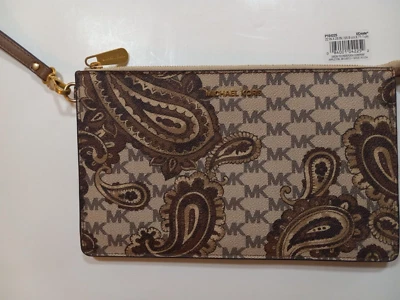Michael Kors Daniela Large Heritage Paisley Large Wristlet - Image 1 of 4
