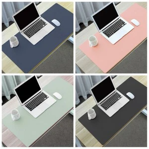 Gaming Keyboard Mice Mat Mouse Pad PU Leather Desk Protective Mat Waterproof - Photo 1/17