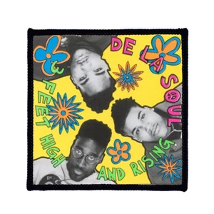 Square Printed Patch - De La Soul Flowers Sew On Badge in 3 sizes - Picture 1 of 1