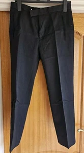 Sandro Paris Men EUR 38 Tailored Black Dress Pants Suit Trousers Straight Wool  - Picture 1 of 11