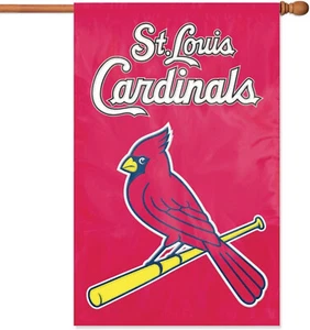 Party Animal MLB St. Louis Cardinals Applique Bandiera Bandiera - Foto 1 di 1