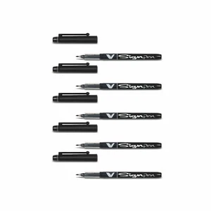 Pilot V Sign Pen - 5er-Set schwarz - Bild 1 von 1