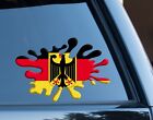 Germany Flag Splat Decal Sticker Car, Van, Laptop suit case Rugby Football Sport