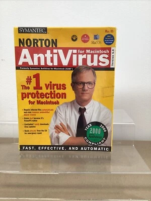 Vintage Symantec Norton AntiVirus Version 5.0 Mac OS CD Macintosh Apple Mac NEW - Image 1 of 4