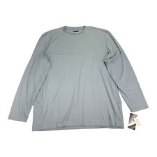 PGA Tour Mens Side Pockets Sun Protection Golf Long Sleeve T-Shirt Gray XL