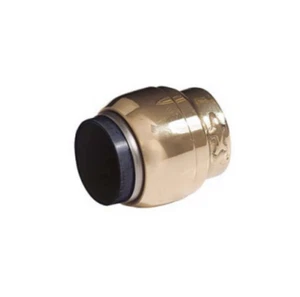 5 x SharkBite 22mm stop end cap. Push fit brass water. SB0422 - Picture 1 of 3
