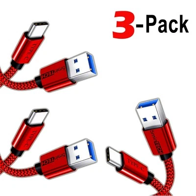 3-PACK ⚡Fast Charger⚡ (USB C to USB A) Cable Male Cord Charging Type C USB V2.0 - Image 1 of 4
