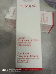 CLARINS FOOT BEAUTY TREATMENT CREAM 2X125ml Boxes Nourishes Smoothes Skin &Nails - Picture 1 of 24