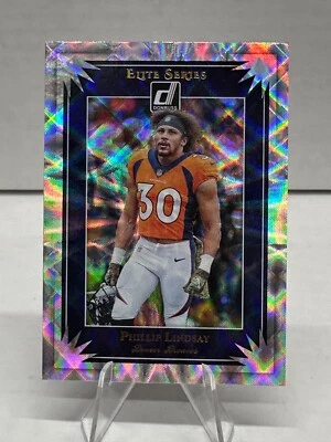 2019 Donruss Elite Series Football #ES-16 Phillip Lindsay Denver Broncos - Image 1 of 2