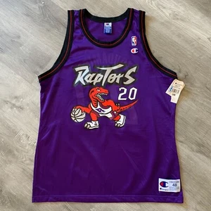 Authentic Damon Stoudamire Toronto Raptors Jersey 48 XL Champion Dino New - Picture 1 of 6