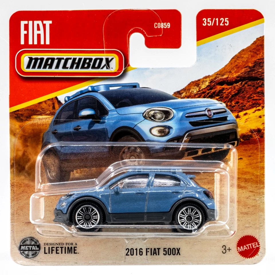 2025 Matchbox #35 2016 Fiat 500X BLUE SKY METALLIC | FSSC - Image 1 of 1