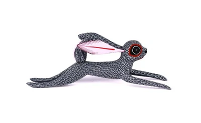 Oaxacan Wood Carving Javier Blas Rabbit Hare Oaxaca Mexican Folk Art Alebrije - Image 1 of 4