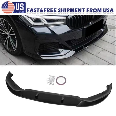 Divisor de labios negro brillante para 21~23 BMW G30 530i 540i M550i M Sport LCI FD Style Foto 1 de 4