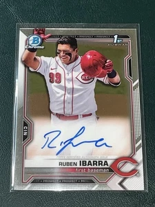 2021 Bowman Draft Chrome Ruben Ibarra AUTOGRAPH - Picture 1 of 5
