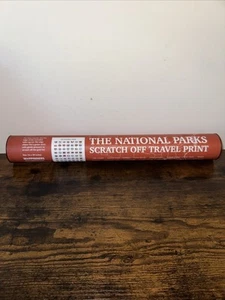 Neu Mappinners The National Parks Scratch Off Reisekarte 16x20 Wandgröße Edition - Bild 1 von 3