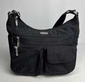 Baggallini Everywhere Bagg Umhängetasche schwarz mit sandfarbenem Futter - Bild 1 von 21