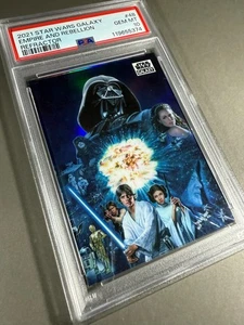 (PSA 10) 2021 Star Wars Galaxy #48, “Empire and Rebellion” Refractor - Picture 1 of 3