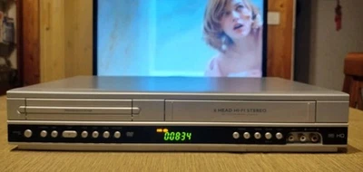 PHILIPS DVP-3350 COMBO VHS DVD 6 TESTINE STEREO CON TELECOMANDO  ORIGINALE  - Immagine 1 di 4