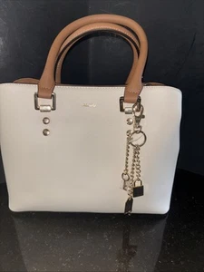 NWT ALDO Women'S Legoirii Tote Bag, Bone W/ Camel Trim. - Picture 1 of 16