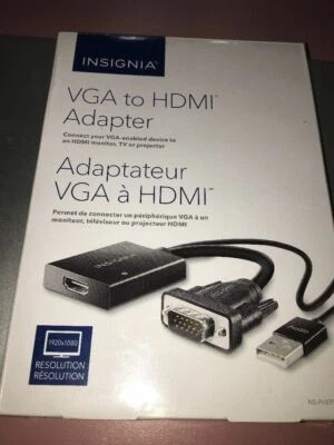 Insignia VGA to HDMI Adapter - Model #: NS-PV8795H-C - Image 1 of 2