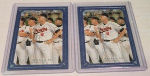 2007 Upper Deck Masterpieces Cal Ripken Jr #10 #’d Lot (2) 5, 31/50 Light Blue