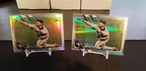 Shun Yamaguchi 2021 Topps Refractor Lot Base + Prism  Blue Jays - Picture 1 of 3