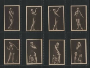 Cigarette cards women  in bathing costumes 1930 - Picture 1 of 6