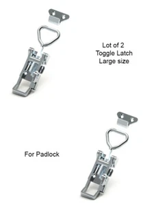 2 pcs Large Toggle Latch/Catch Home Cabinet Case Box Security - Picture 1 of 7
