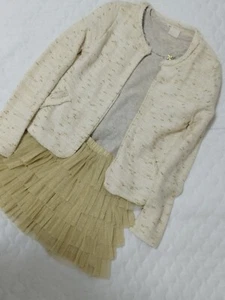 ZARA girls gold clothes set Size 7-9 - Picture 1 of 14