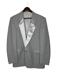 Blazer vintage anni '80 Miami Vice After Six Suit (GRIGIO) 43L qualità molto bella - Foto 1 di 6