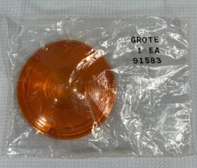 Lente de substituição Grote 91583 âmbar – tampa de luz de folga/marcador NOS - Imagem 1 de 2