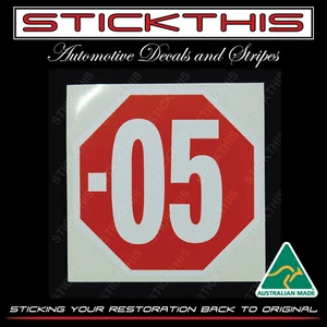 Suits VH VK VL VN VP Police BT1 Berlina/Calais .05 Rear Window Decal Sticker - Picture 1 of 2