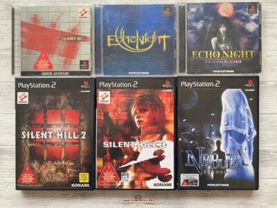 SONY PS 1 2 Silent Hill 1 2 3 & Echo Night 1 2 & Nebula Echo Night from Japan - Image 1 of 4