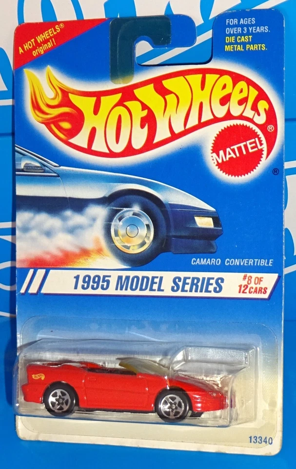 Hot Wheels 1997 Line Up- Red Camaro Convertible Sp5 Rims India Base MOMC