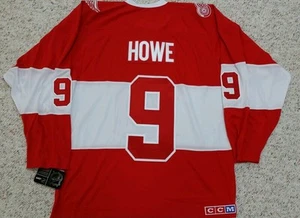 GORDIE HOWE DETROIT RED WINGS 2014 WINTER CLASSIC ALUMNI CCM JERSEY  - Picture 1 of 5