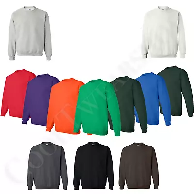 Gildan Heavy Blend Sweatshirt Plain Crewneck Long Sleeves Men Sweatshirt 18000 - Image 1 of 2