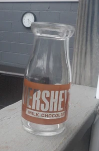 Vintage Hershey's Dairy Brown Paint HP Milk Chocolate Milk Bottle - Picture 1 of 4