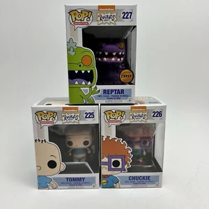Funko Pop Nickelodeon Rugrats Lot Of Chuckie 225 Tommy 226 Reptar 227 Chase - Picture 1 of 8