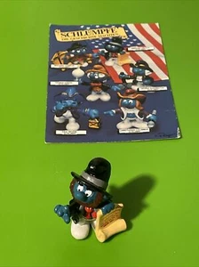 Smurfs - 20506 - Abraham Lincoln Historical Smurf PVC Figure W Card vintage Peyo - Picture 1 of 10