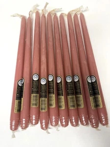 VINTAGE 12” MAUVE TAPER CANDLES New Sealed Candle-lite MADE IN USA 10pcs - Picture 1 of 3